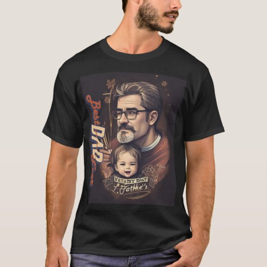 Beste papa ooit t-shirt (Voorkant)