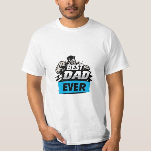 Beste papa ooit t-shirt (Voorkant)