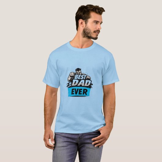 Beste papa ooit t-shirt (Voorkant volledig)