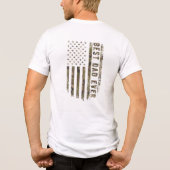Beste papa ooit - T-shirt met Amerikaanse vlag (Achterkant)
