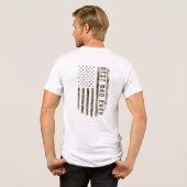 Beste papa ooit - T-shirt met Amerikaanse vlag (Achterkant volledig)
