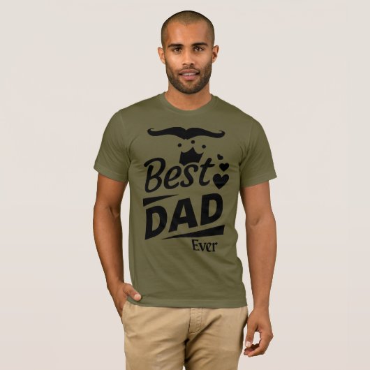 Beste papa ooit T-shirt - Vaderdag cadeau voor pap (Voorkant volledig)