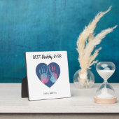 Beste papa ooit tafelblad plaquette met ezel fotoplaat (Insitu)