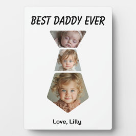 Beste papa ooit tafelplaquette met ezel fotoplaat