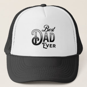 Beste papa ooit  Tekst Zwart-wit Trucker Pet