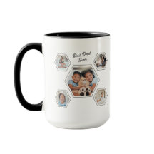 Beste Papa Ooit Tien Foto Sjabloon Familiestuk