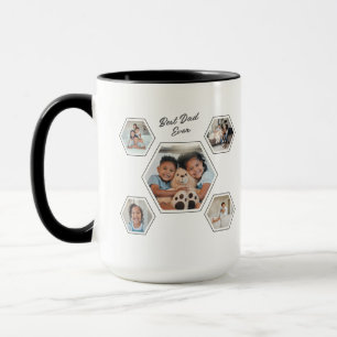 Beste Papa Ooit Tien Foto Sjabloon Familiestuk Mok