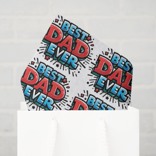 Beste papa ooit tissuepapier (Cadeauzakje)