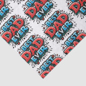 Beste papa ooit tissuepapier (Detail)