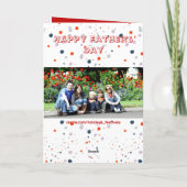 Beste papa ooit Topografie Fotocollage Vaderdag Kaart (Achterkant)