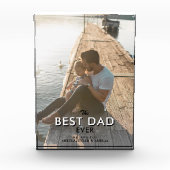 Beste papa ooit trendy typografie vol fotoblokken (Voorkant)