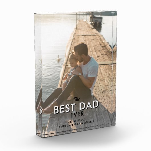 Beste papa ooit trendy typografie vol fotoblokken (Links)