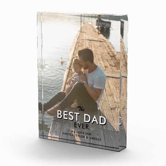 Beste papa ooit trendy typografie vol fotoblokken (Rechts)