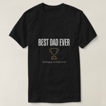 Beste Papa Ooit Trofee T-shirt - Beste Vaderdag Ca