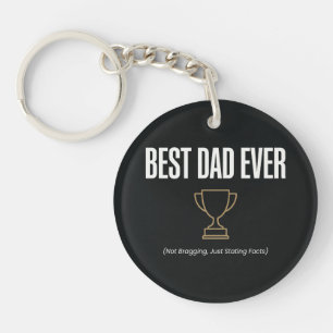 Beste Papa Ooit Trofee T-shirt - Beste Vaderdag Ca Sleutelhanger