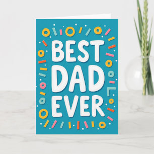 Beste Papa Ooit Turquoise Kaart