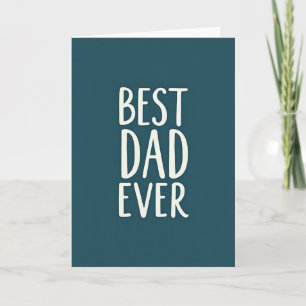 Beste Papa Ooit Turquoise Kaart