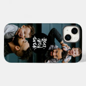 Beste Papa Ooit Twee Foto Vaderdag Cadeau Case-Mate iPhone Case (Achterkant (horizontaal))