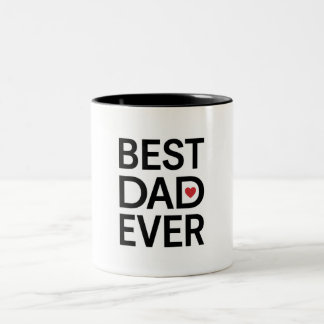 Beste papa ooit tweekleurige koffiemok