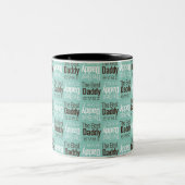 Beste papa ooit tweekleurige koffiemok (Center)