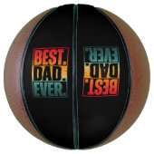 BESTE PAPA Ooit TYPOGRAFIE   Basketbal (Verticaal)