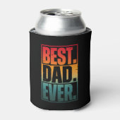 BESTE PAPA Ooit TYPOGRAFIE   Blikjeskoeler (Blikje Voorkant)