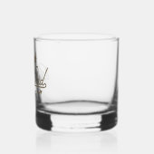 Beste papa ooit typografie met bomen whisky glas (Links)