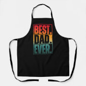 BESTE PAPA Ooit TYPOGRAFIE Schort (Voorkant)