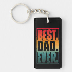 BESTE PAPA Ooit TYPOGRAFIE   Sleutelhanger
