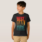 BESTE PAPA Ooit TYPOGRAFIE T-shirt (Voorkant volledig)