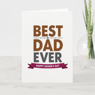 Beste Papa Ooit Typografische kaart