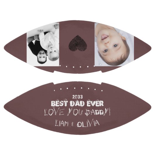 Beste papa ooit unieke leuke fotocollage american football (Panelen)