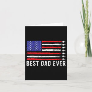 Beste Papa Ooit Usa Vlag Veteranen Dag Patriotisch Kaart
