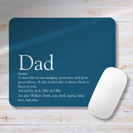 Beste Papa Ooit Vader Definitie Blauw Muismat