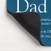 Beste Papa Ooit Vader Definitie Blauw Muismat (Hoek)