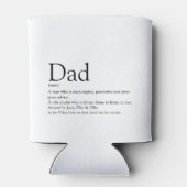 Beste Papa Ooit Vader Definitie Fun Blikjeskoeler (Achterkant)