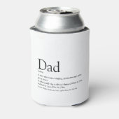 Beste Papa Ooit Vader Definitie Fun Blikjeskoeler (Blikje Achterkant)