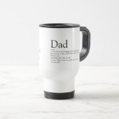 Beste papa ooit Vader Definitie Fun Reisbeker (Voorkant rechts)