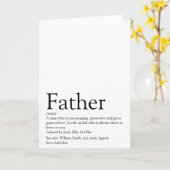 Beste papa ooit Vader Definitie Kaart (Gele Bloem)