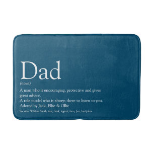 Beste Papa Ooit Vader Definition Blauw Badmat