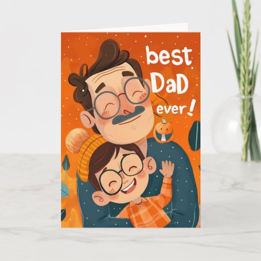 Beste Papa Ooit Vader en Zoon Kaart (Voorkant)