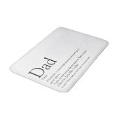 Beste papa ooit Vader papa Definitie Leuk Badmat (Gekanteld)