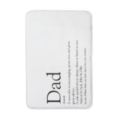 Beste papa ooit Vader papa Definitie Leuk Badmat (Voorkant Verticaal)