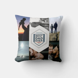 Beste Papa Ooit Vader Typografie Ontwerp Kussen