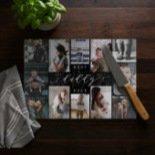 Beste papa ooit | Vaderdag 12 Fotocollage Snijplank