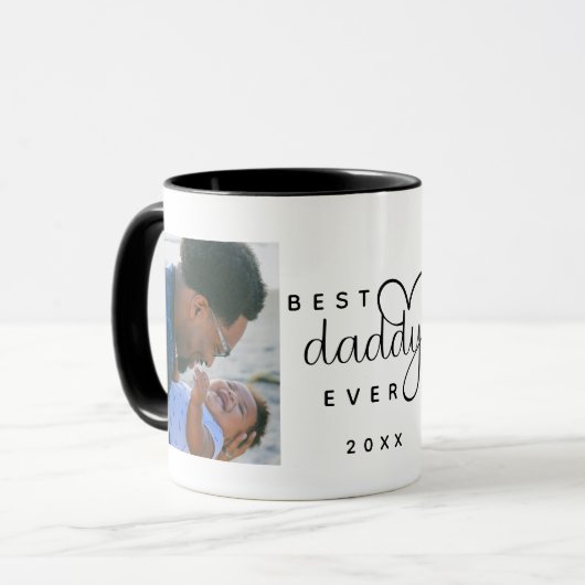 Beste papa ooit | Vaderdag 2 Foto Mok (Voorkant links)