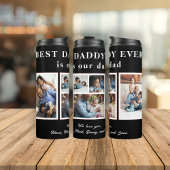 Beste papa ooit Vaderdag 5 foto collage Thermosbeker