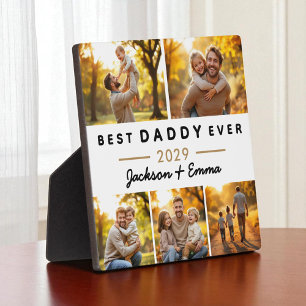 Beste papa ooit Vaderdag 5 fotocollage Fotoplaat