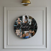 Beste papa ooit | Vaderdag 6 Foto-collage Dartbord