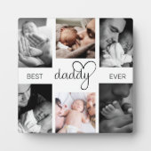 Beste papa ooit | Vaderdag 6 Foto-collage Fotoplaat (Voorkant)